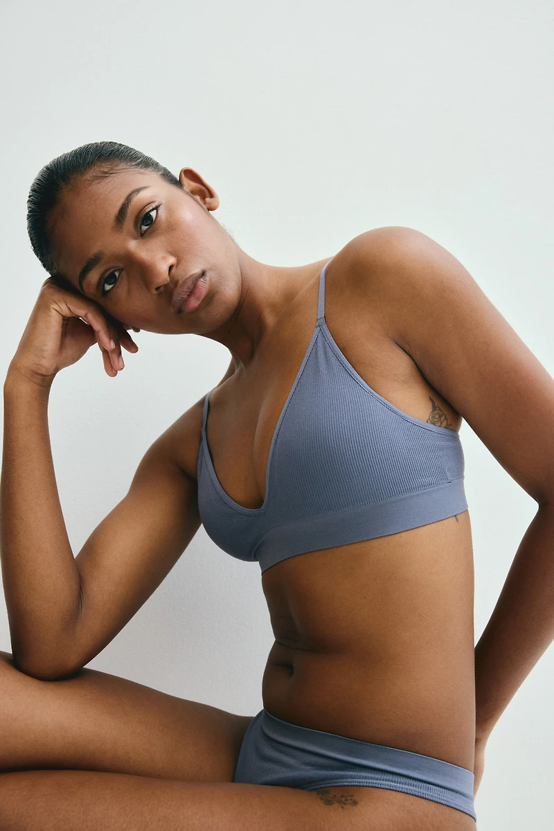 Seamless Padded Soft-cup Bra
