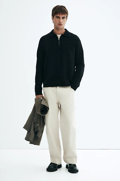 Regular-Fit Half-Zip Sweater