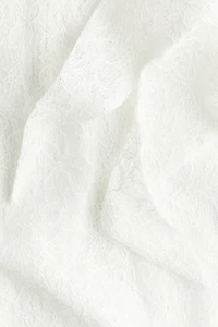 Trumpet-Sleeved Lace Blouse