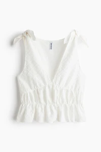 Pointelle Jersey Top