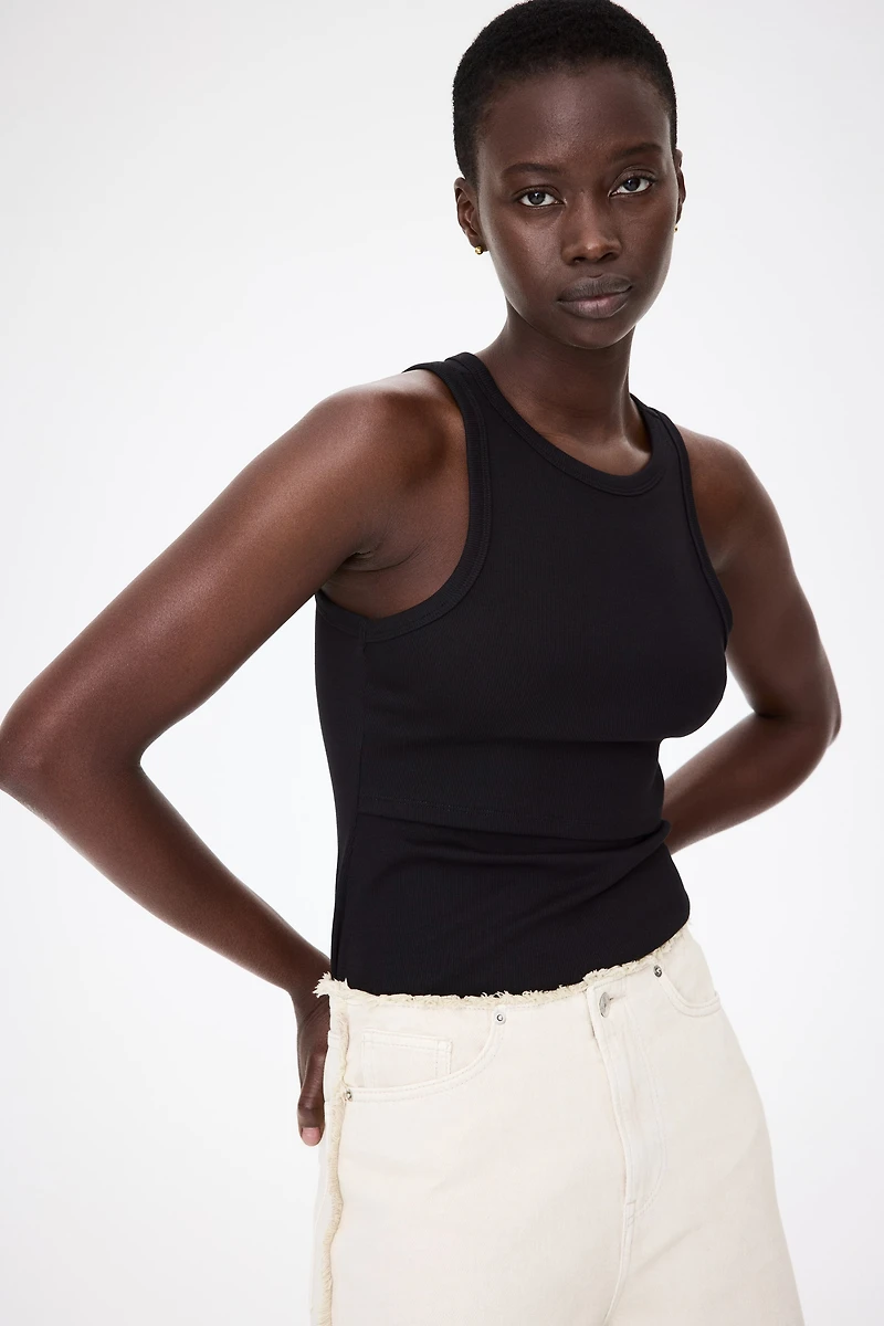 MAMA Ribbed Nursing Tank Top