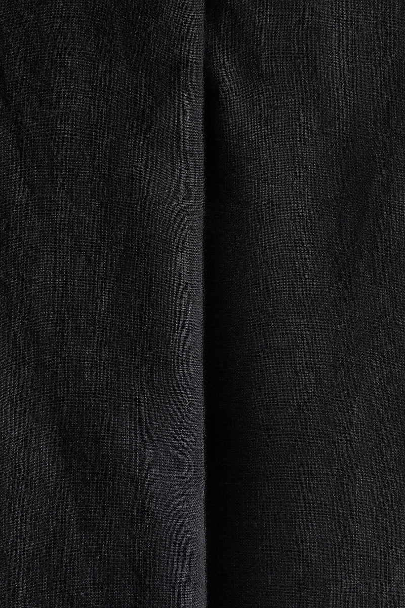 Loose-Fit Wide-Leg Linen Pants