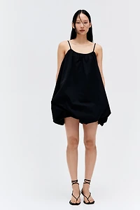 Bubble-Hem Strappy Dress