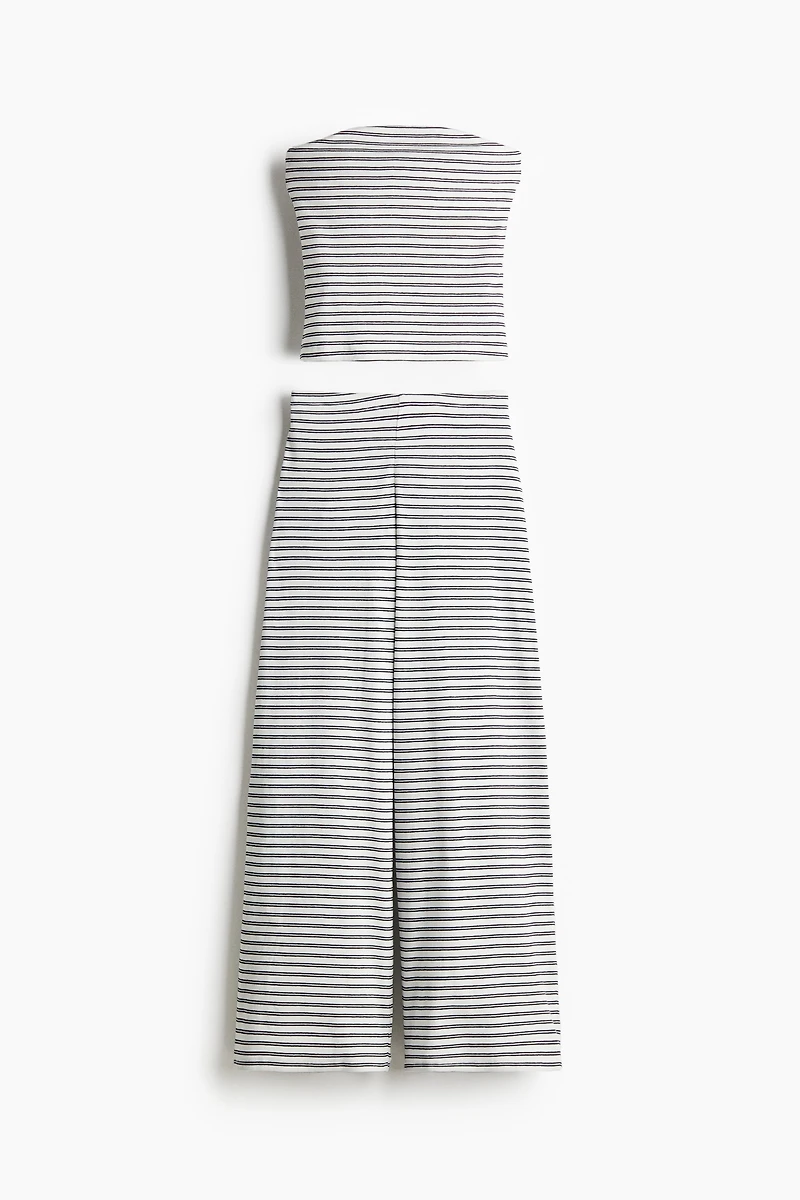 2-Piece Ribbed Top and Pants Set