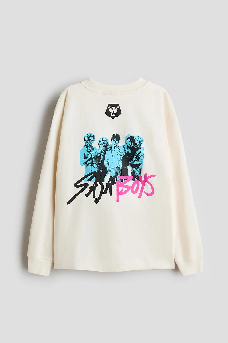 Long-Sleeved T-Shirt with Motif