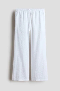 Eyelet-Embroidered Pants
