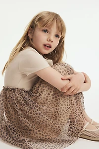 Dress with Tulle Skirt