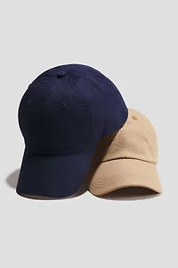 2-Pack Cotton Twill Caps