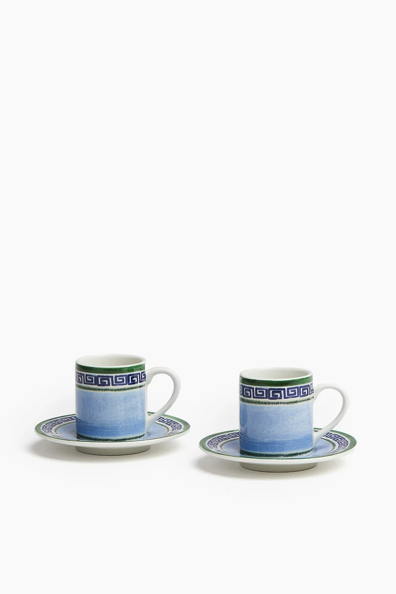 2-pack Espresso Cup and Saucer