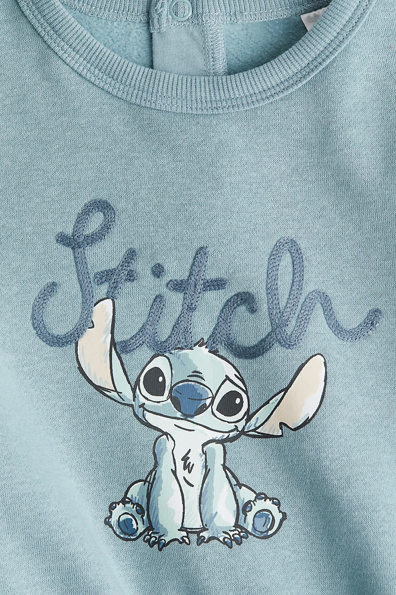 Motif-Detail Brushed-Inside Sweatshirt