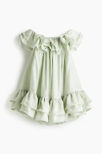 Ruffled Off-the-Shoulder Dress