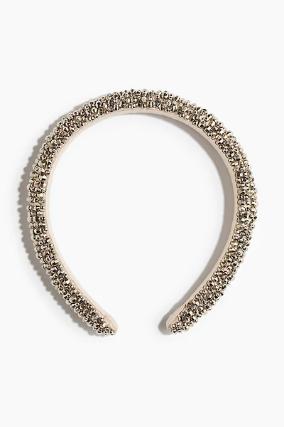 Rhinestone-Embellished Hairband
