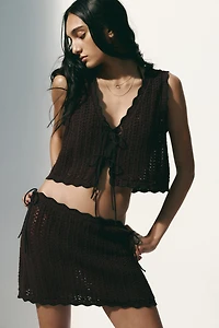 Crochet-Look Beach Skirt