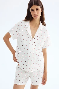Pyjama MAMA en mousseline de coton