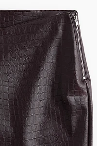 Straight Coated Pants