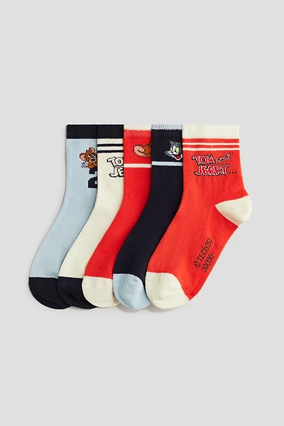 5-pack Patterned Socks