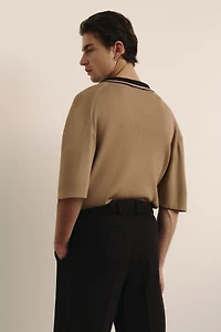 Regular-Fit Rib-Knit Shirt