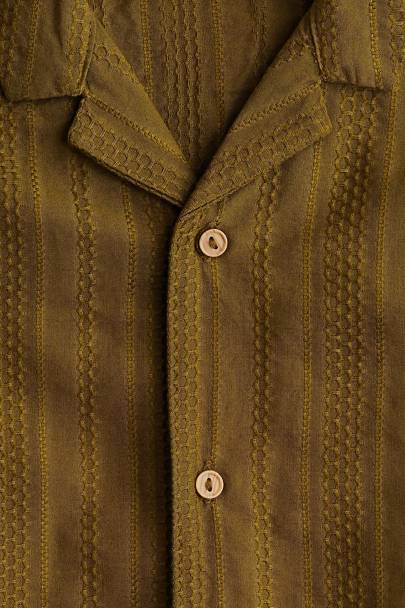 Textured Cotton Resort Shirt