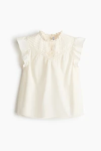 Cotton Top with Pintucks