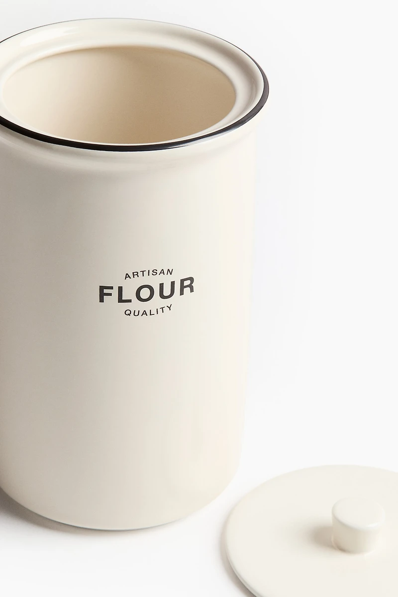 Porcelain Flour Canister