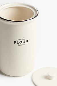 Porcelain Flour Canister