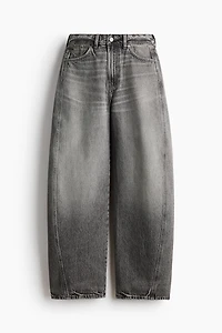 Barrel-Leg High-Waist Jeans