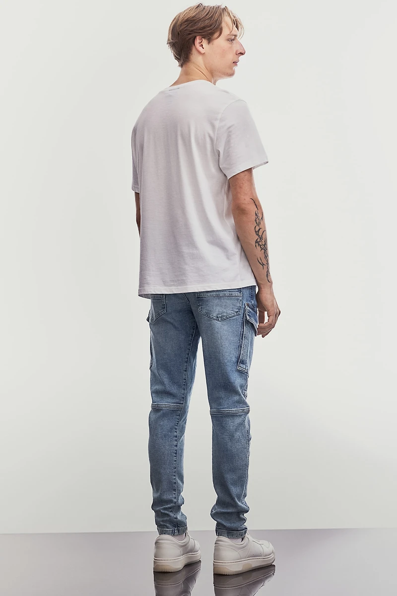 Jean cargo Coupe Amincie