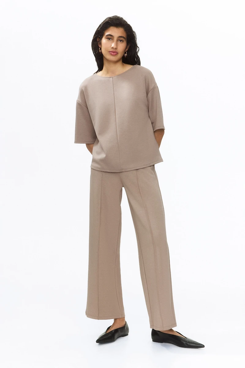Boxy jersey top