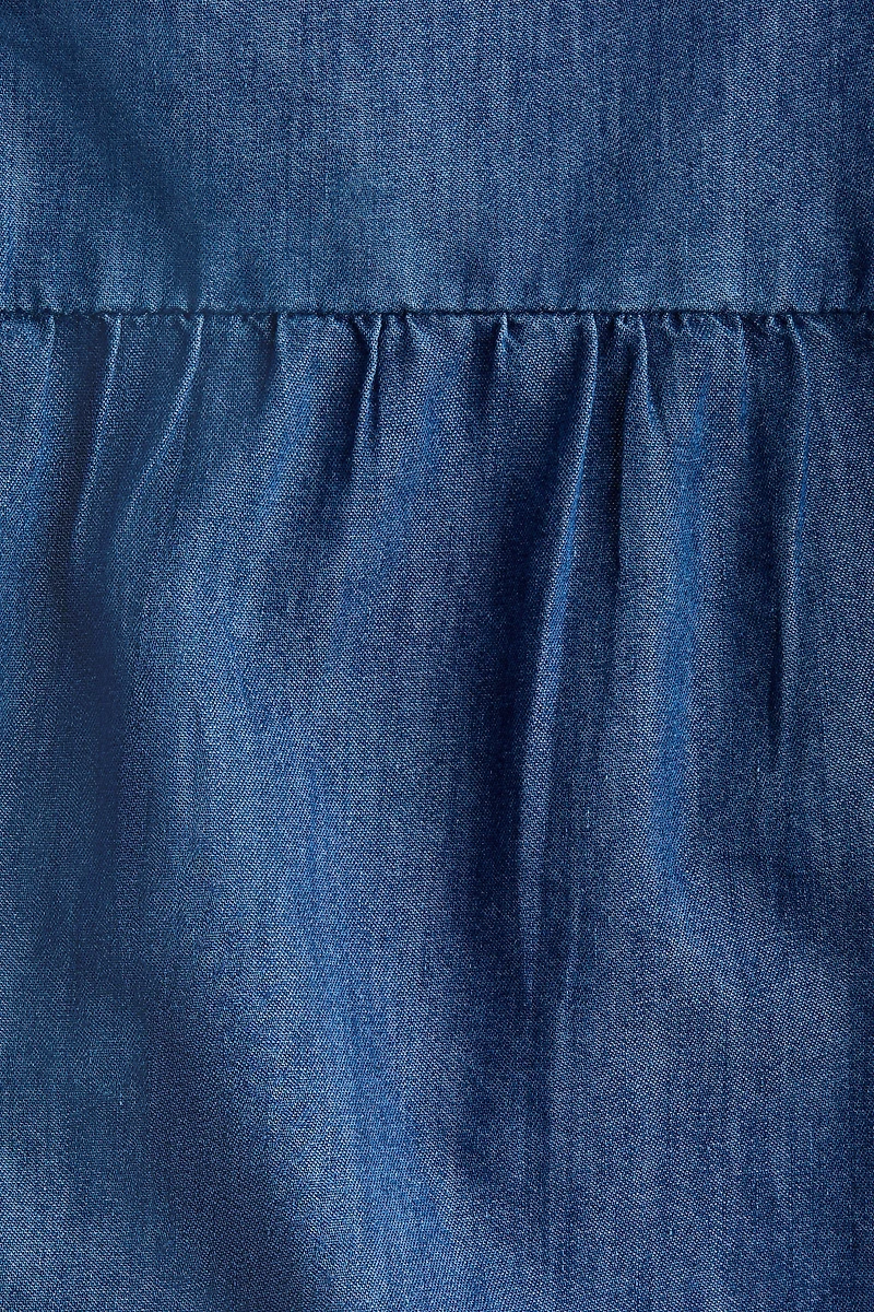 Tie-Back Puff-Sleeved Top