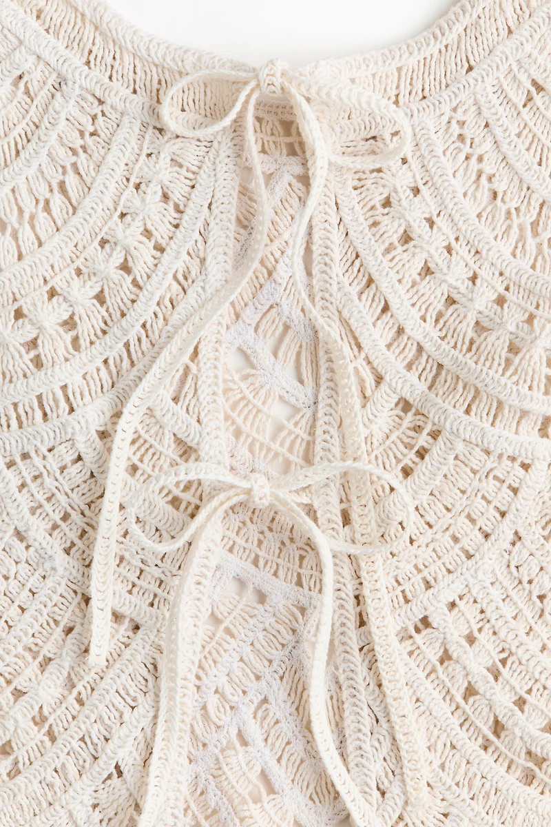 Haut de plage à l’aspect crochet en coton