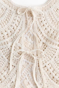 Haut de plage à l’aspect crochet en coton