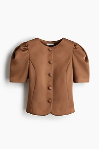 Puff-Sleeved Blouse