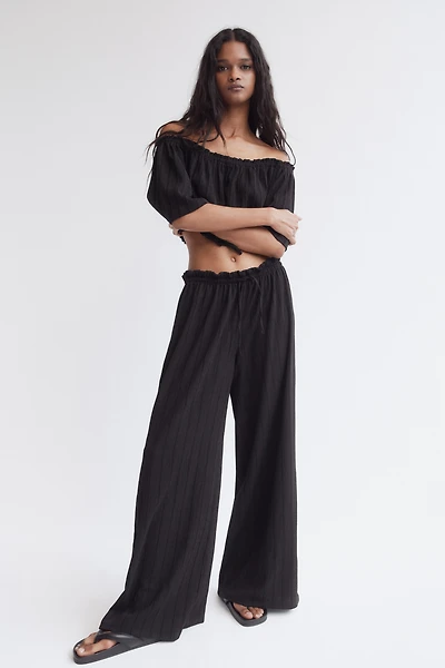 Crinkled Paper-Bag Pants