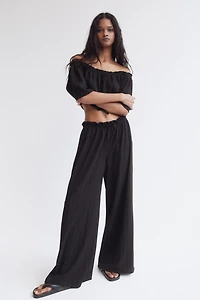 Crinkled Paper-Bag Pants
