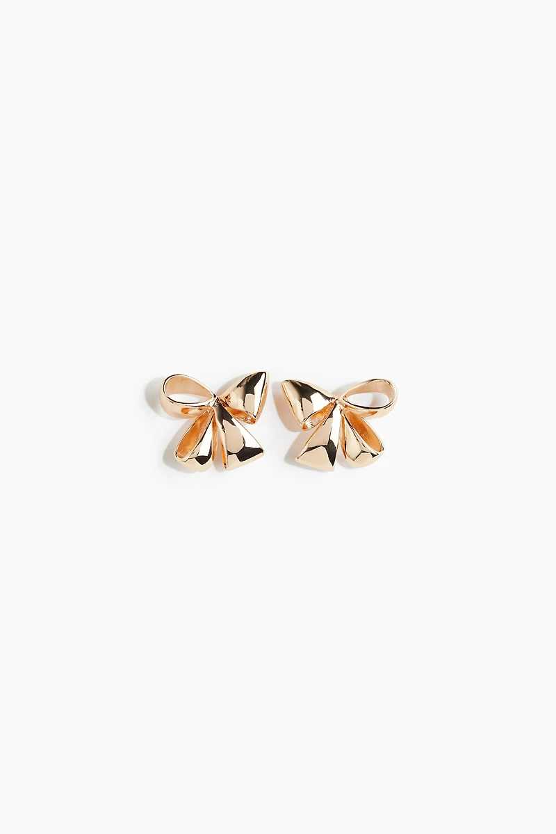 Bow-Shaped Stud Earrings