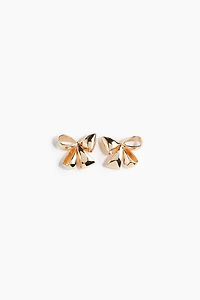 Bow-Shaped Stud Earrings