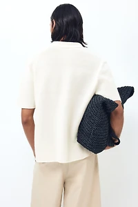 Regular-Fit Open-Knit Shirt