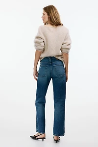 Straight High Waist Ankle Jeans