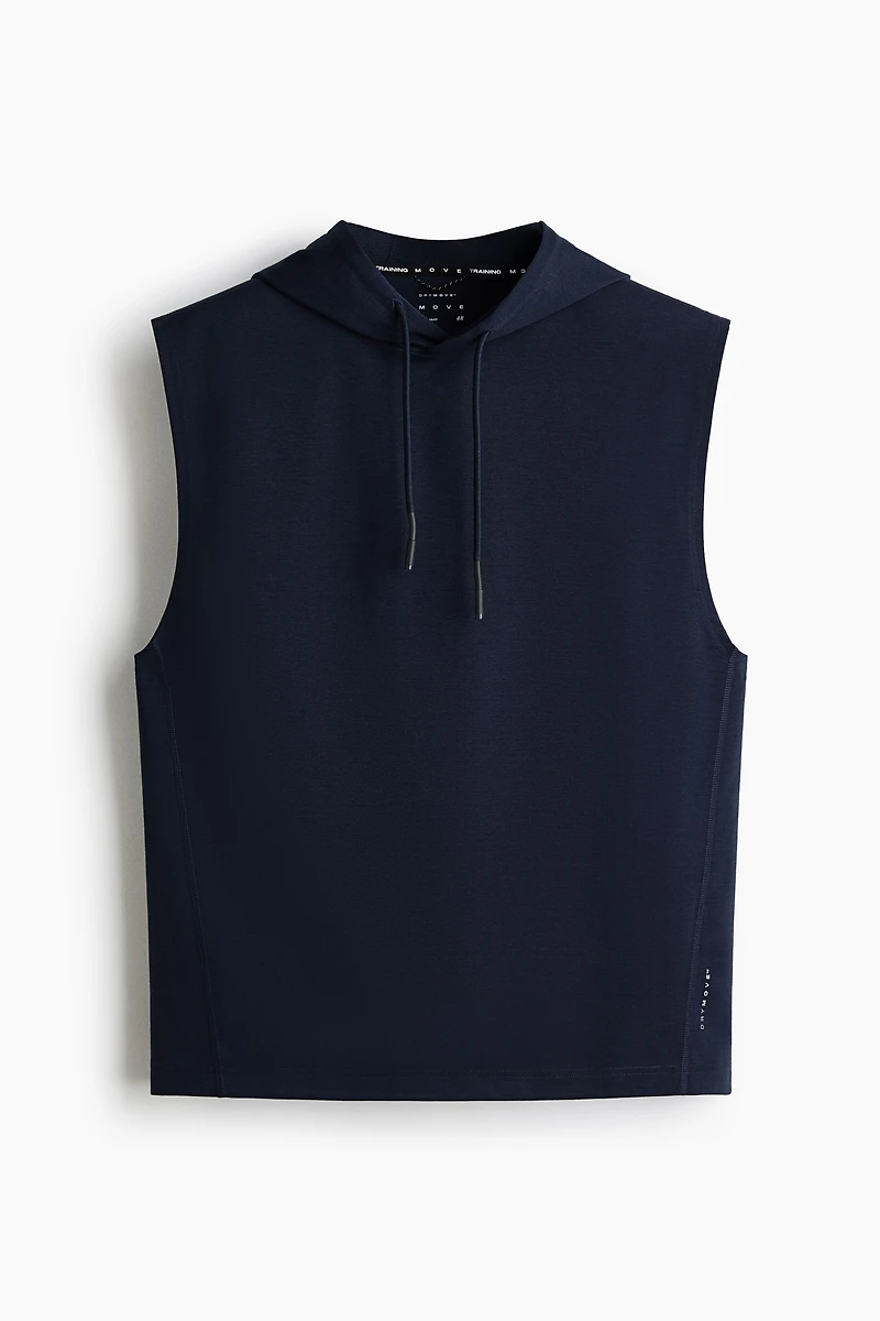 Regular-Fit Sleeveless Sports Hoodie with DryMove™
