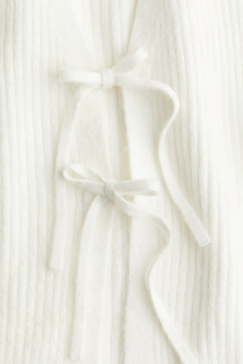 Haut à nouer en tricot côtelé