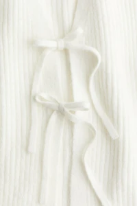 Haut à nouer en tricot côtelé