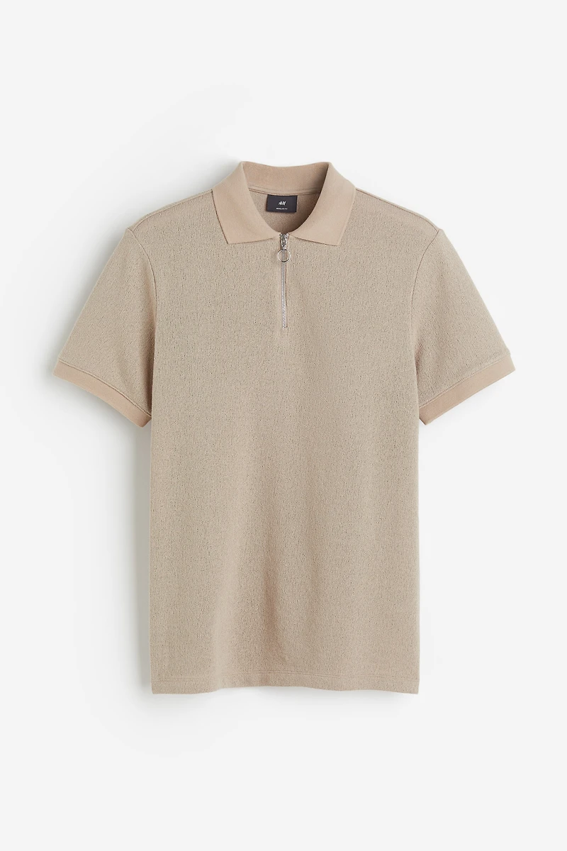 Polo Coupe Classique avec col à glissière
