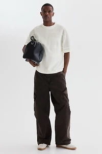 Relaxed-Fit Boxy Mesh T-Shirt