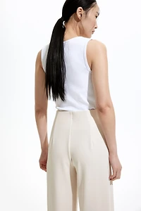 Button-front Pants