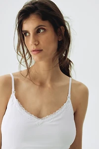 Haut MAMA d'allaitement à bretelles fines