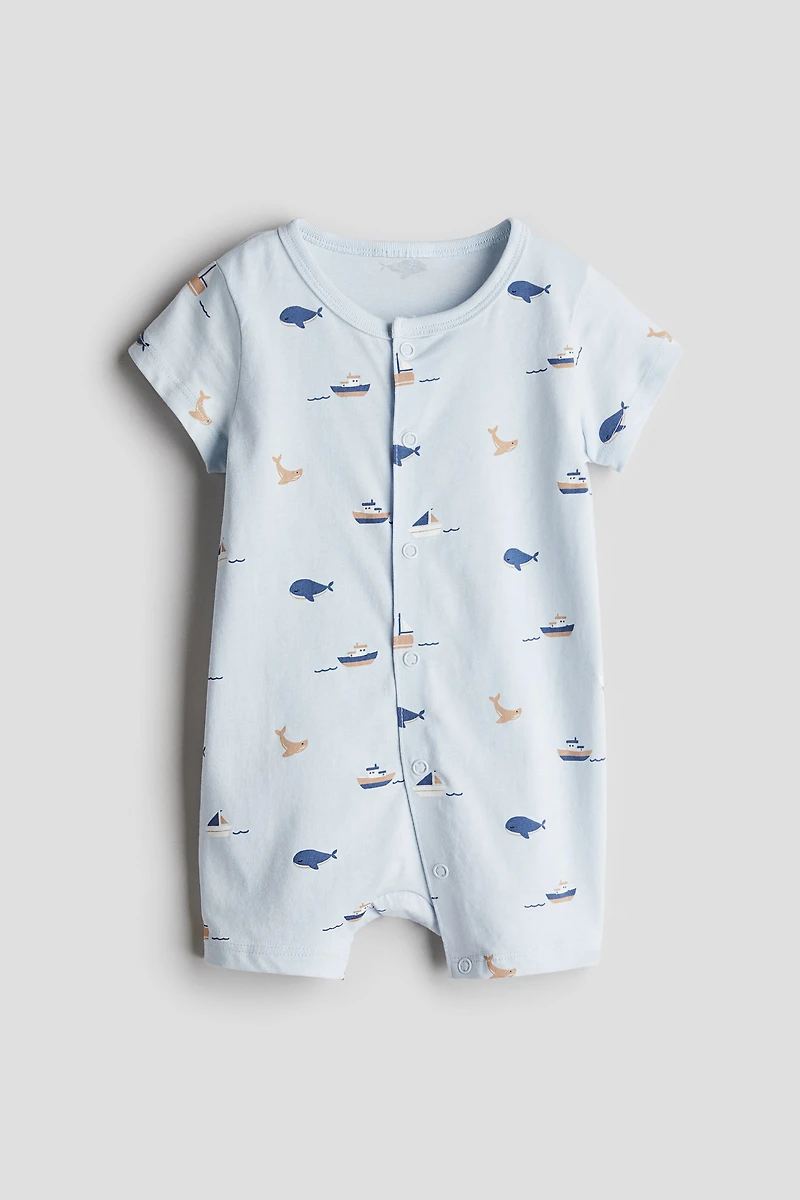 Patterned Pajama Jumpsuit