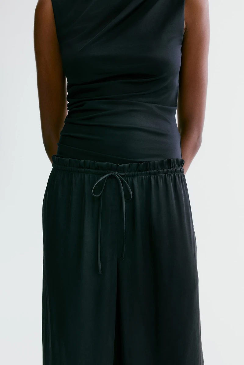 Satin Drawstring Pants