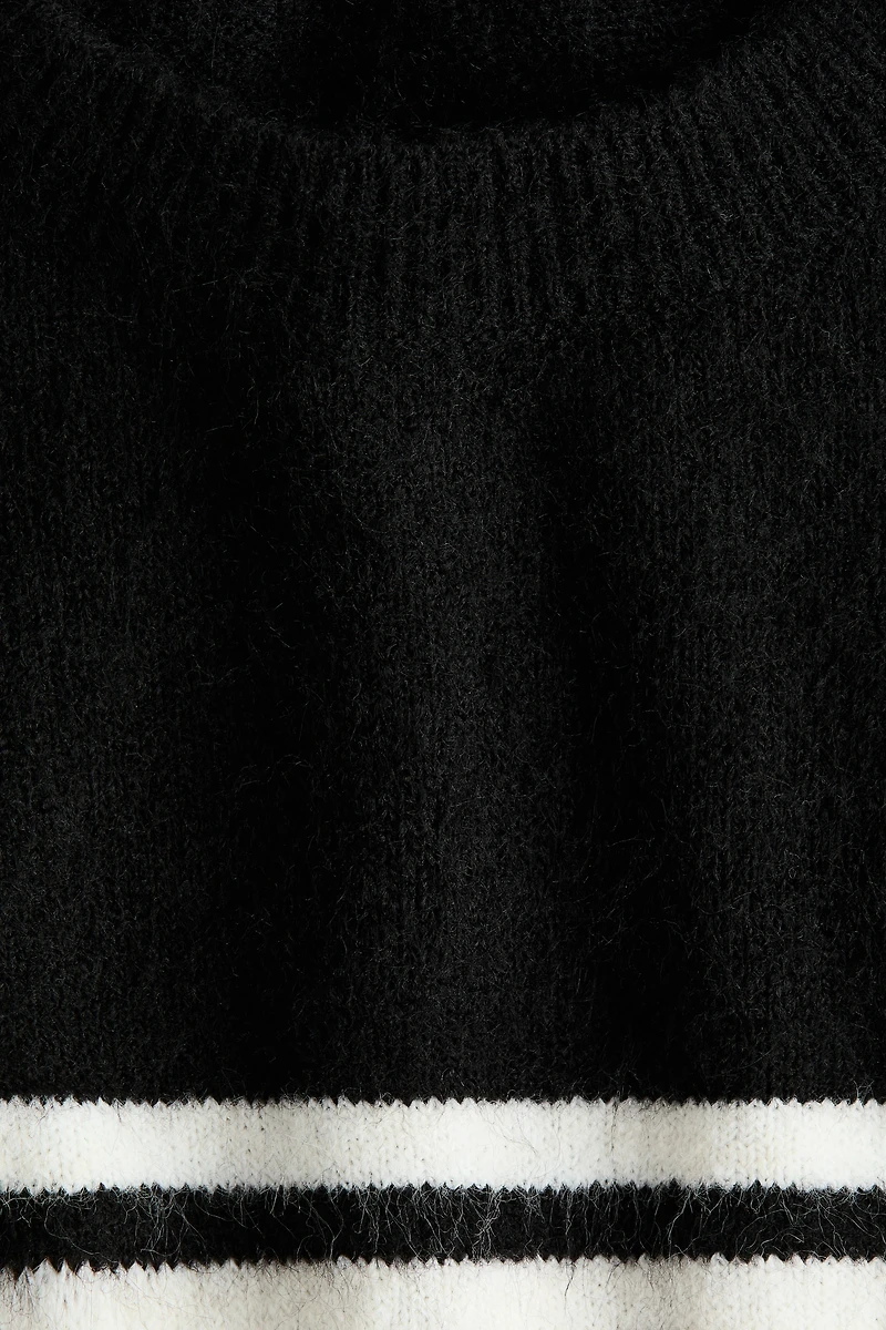 Loose-Fit Motif-Detail Sweater