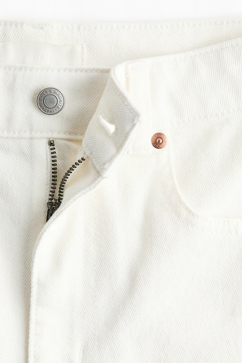 High-Waist Denim Shorts