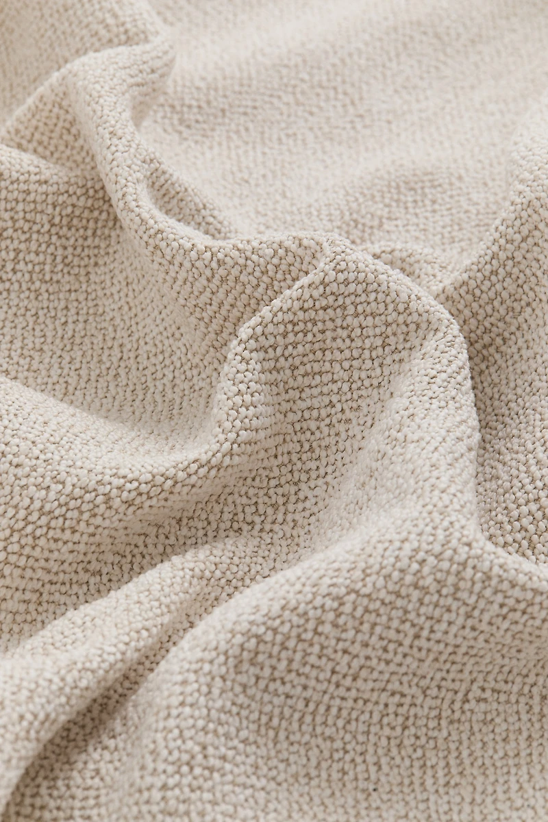 Single-Pack Wide Bouclé Blackout Curtain Panel